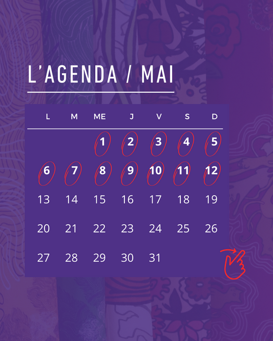 L'agenda du mois de Mai 2024