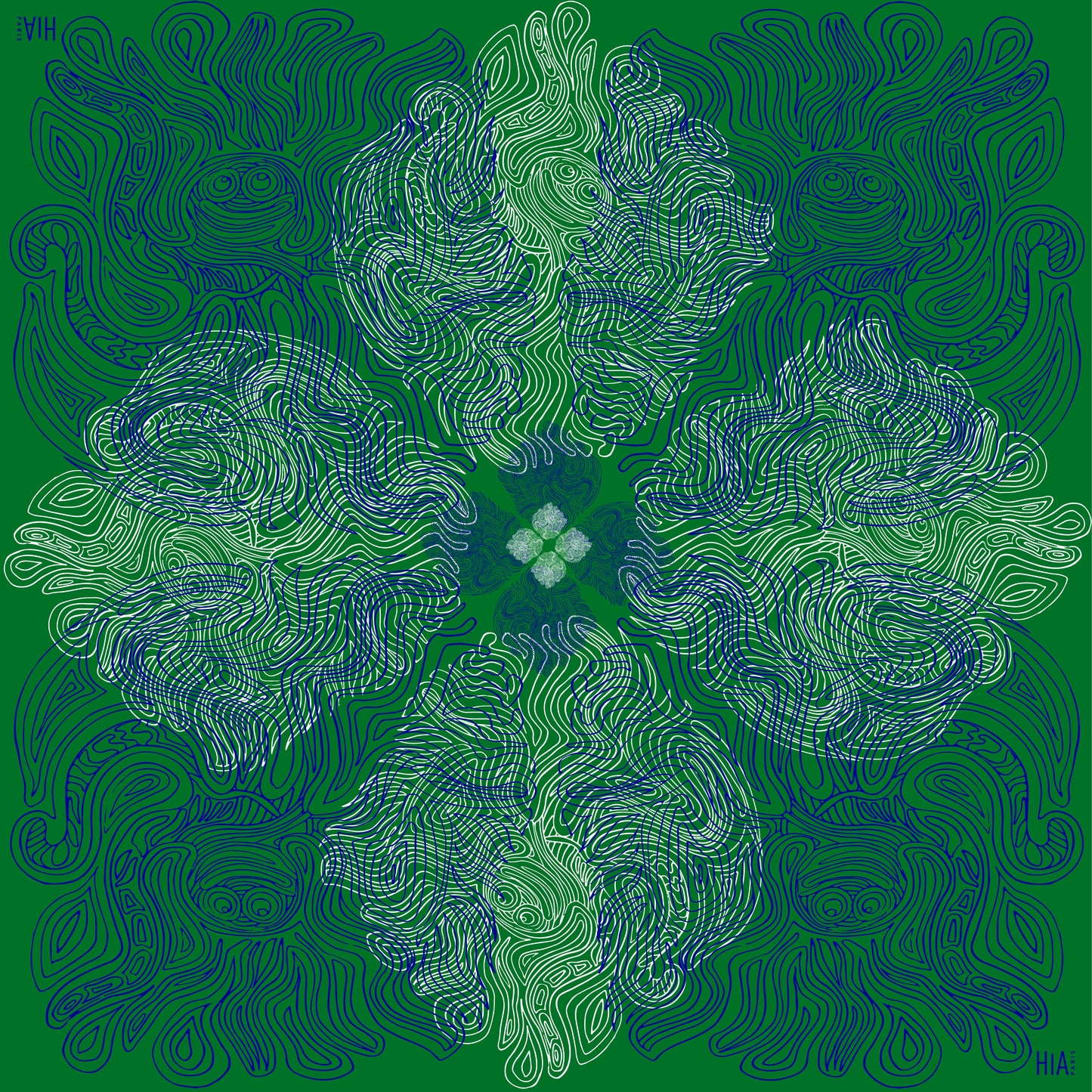 Foulard Pieuvre - Vert