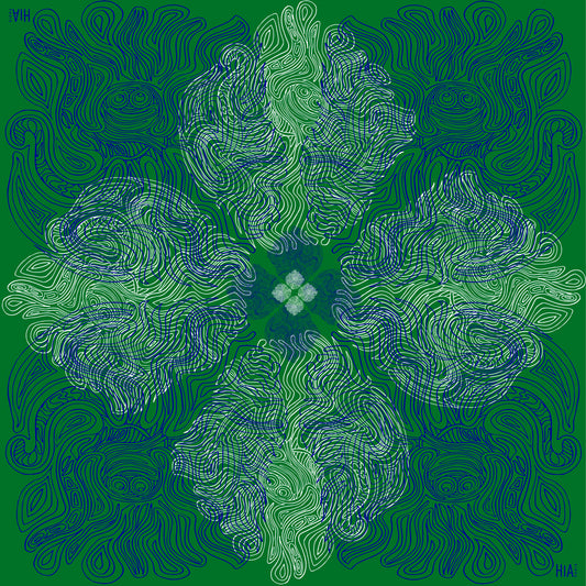 Foulard Pieuvre - Vert