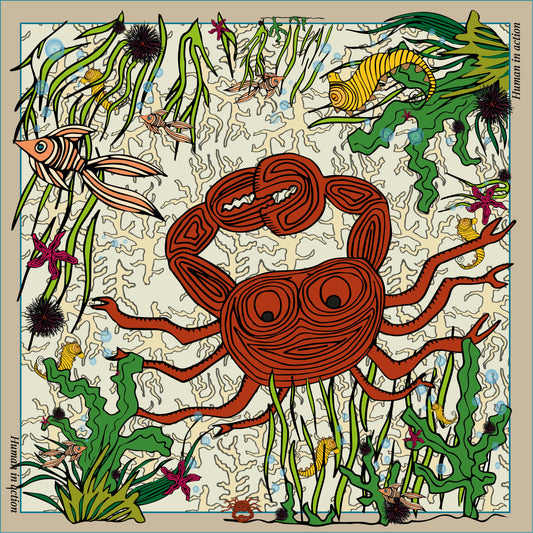 Foulard Crabe - beige