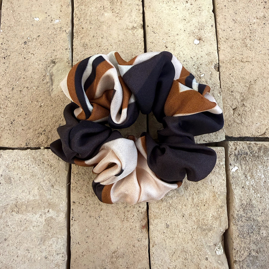Chouchou Upcyclé - Graphic View Marron