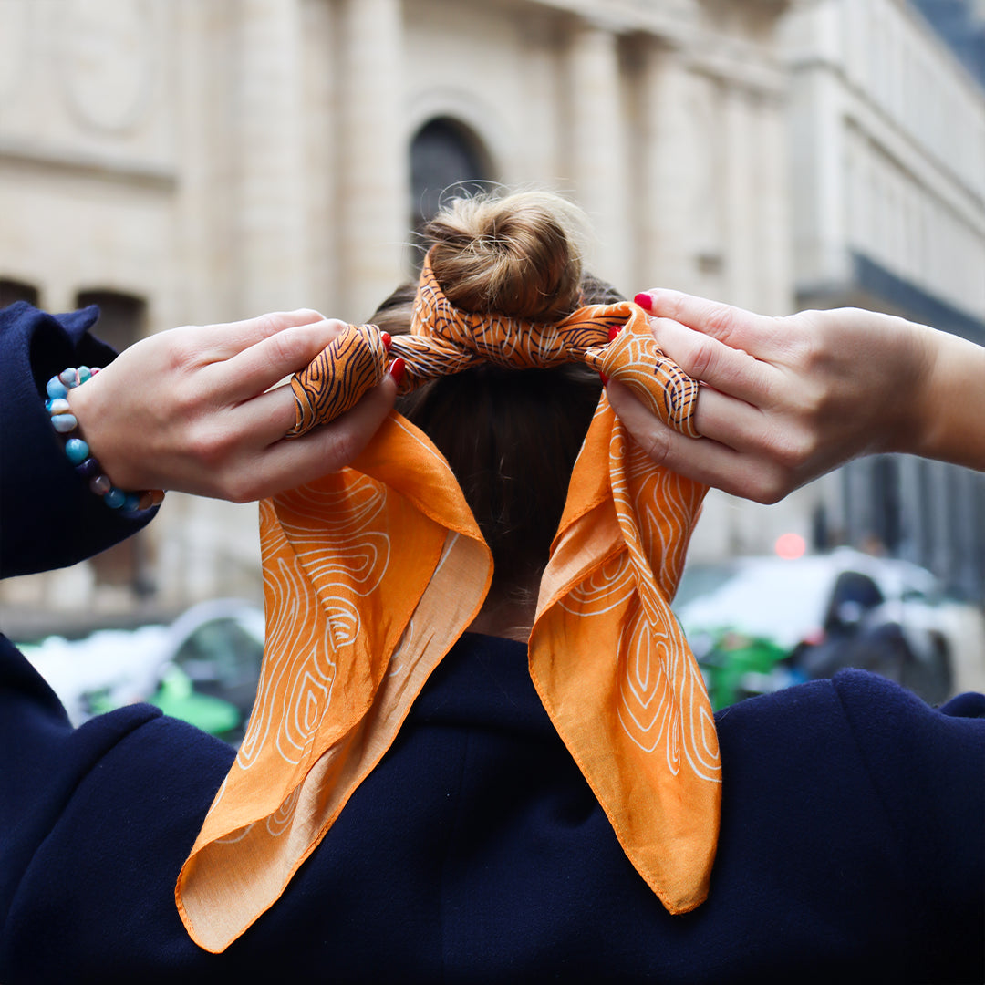 Foulard Pieuvre - Moutarde