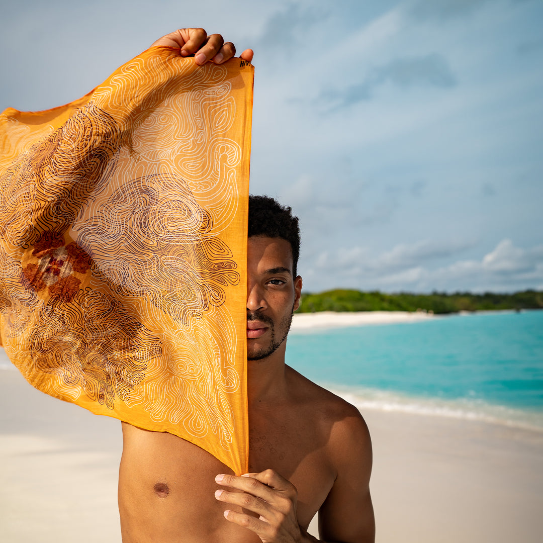 Foulard Pieuvre - Moutarde