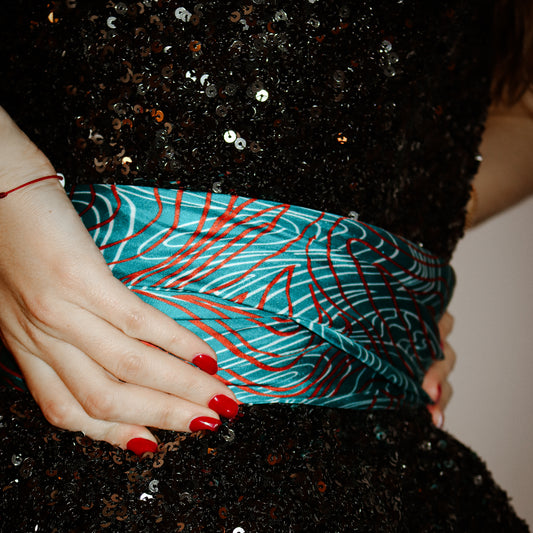 Foulard Pieuvre Bleu 130