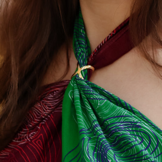 Anneau de foulard - L'intemporel doré