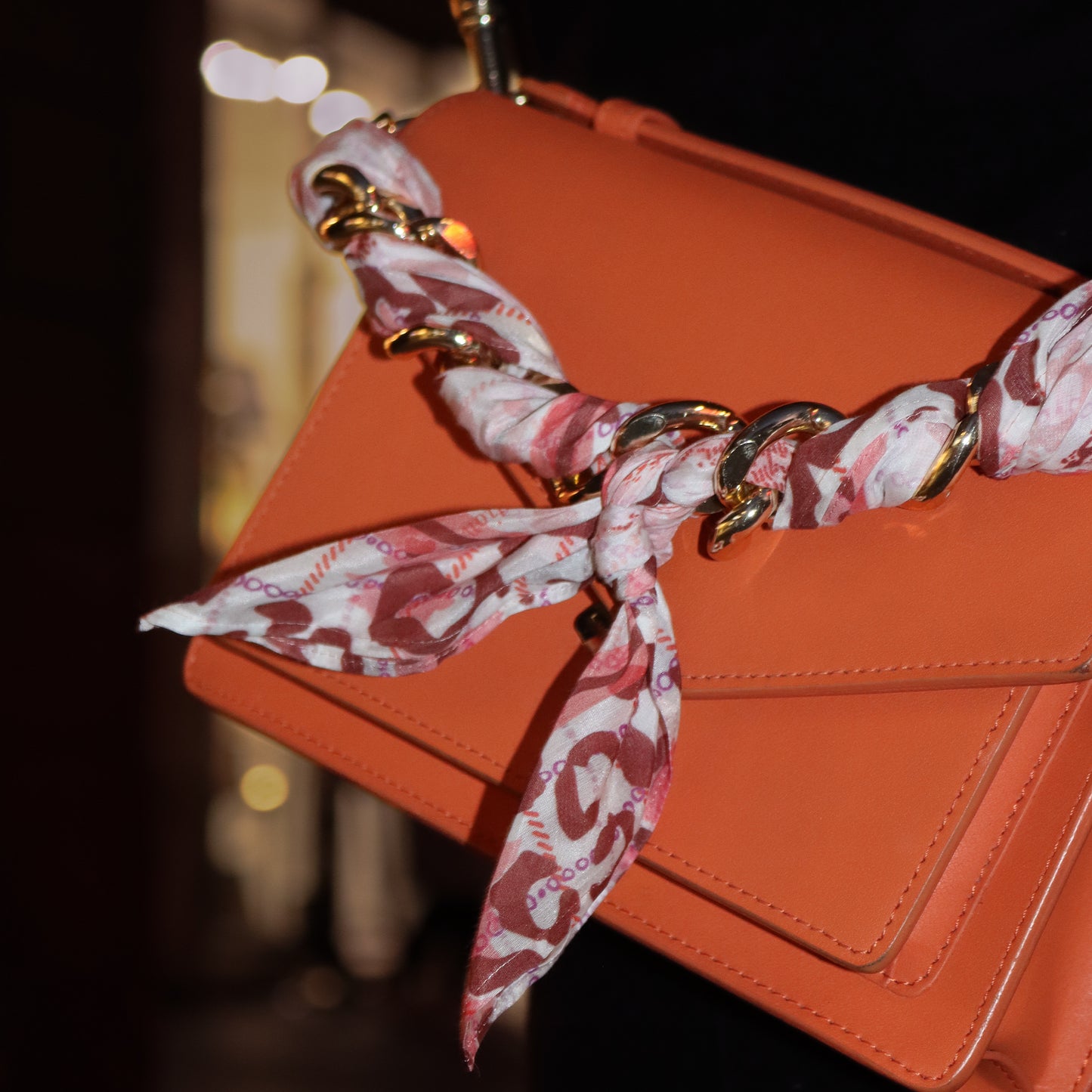 Foulard Leopards - Corail