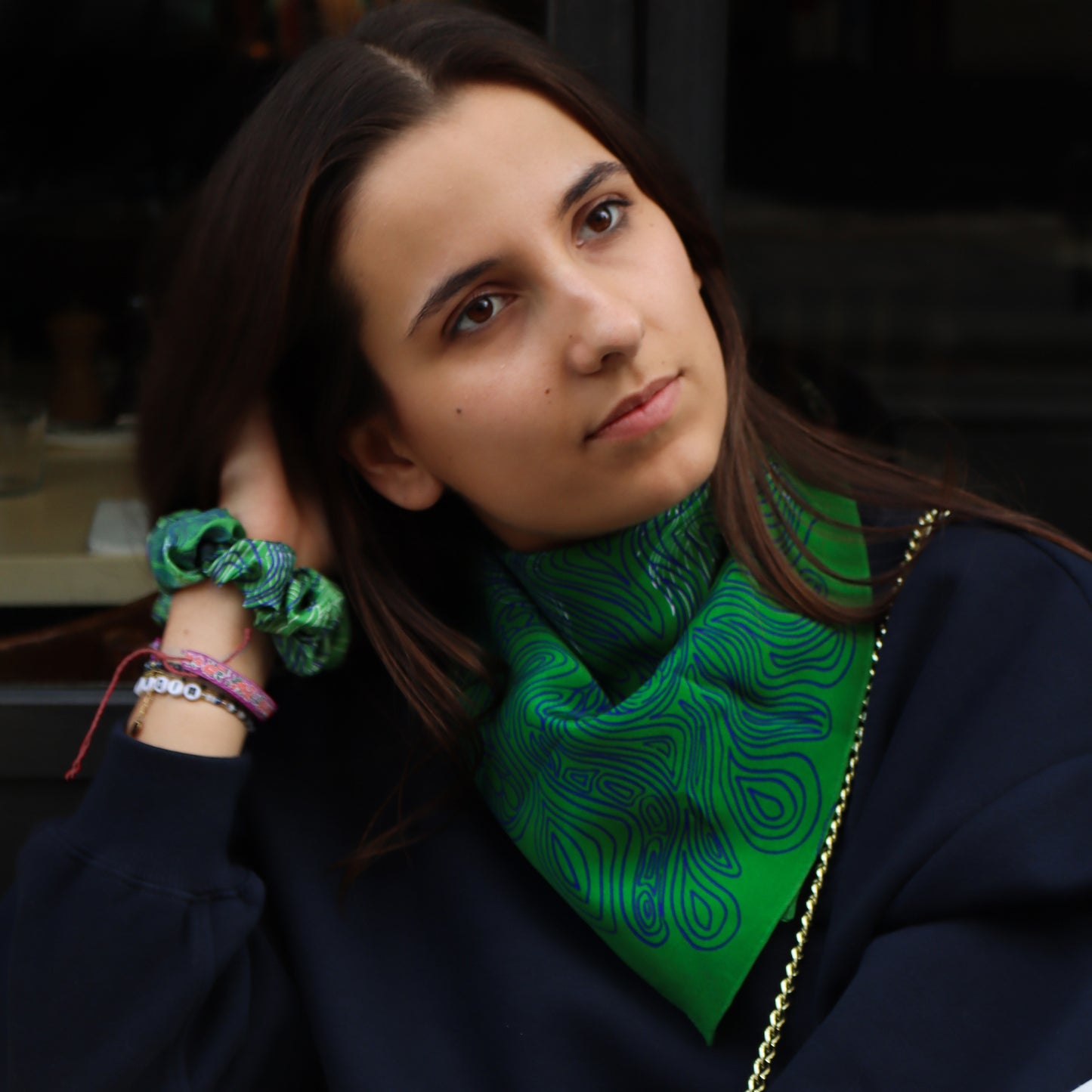 Foulard Pieuvre - Vert
