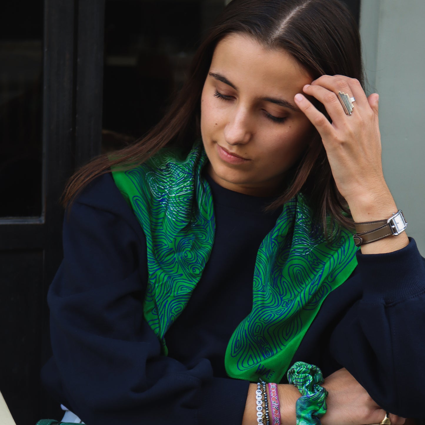 Foulard Pieuvre - Vert