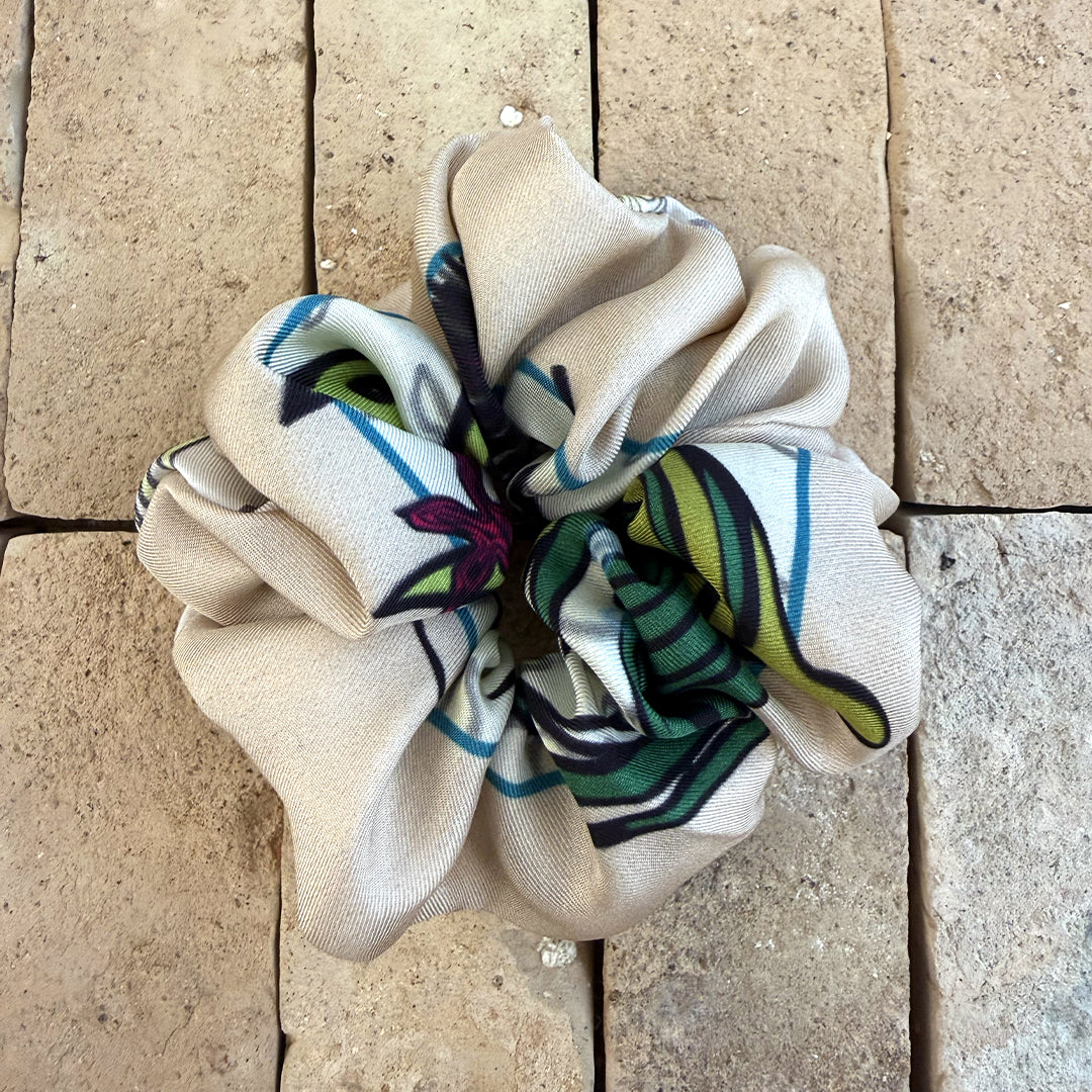 Chouchou Upcyclé - Crabe beige