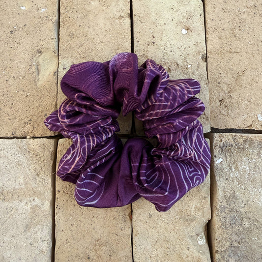 Chouchou Upcyclé - Pieuvre Aubergine