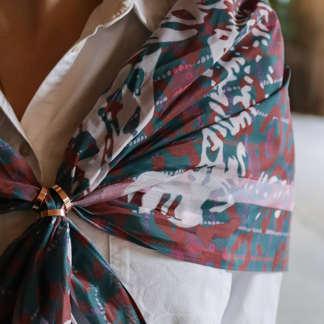 Anneau de foulard - le Trois