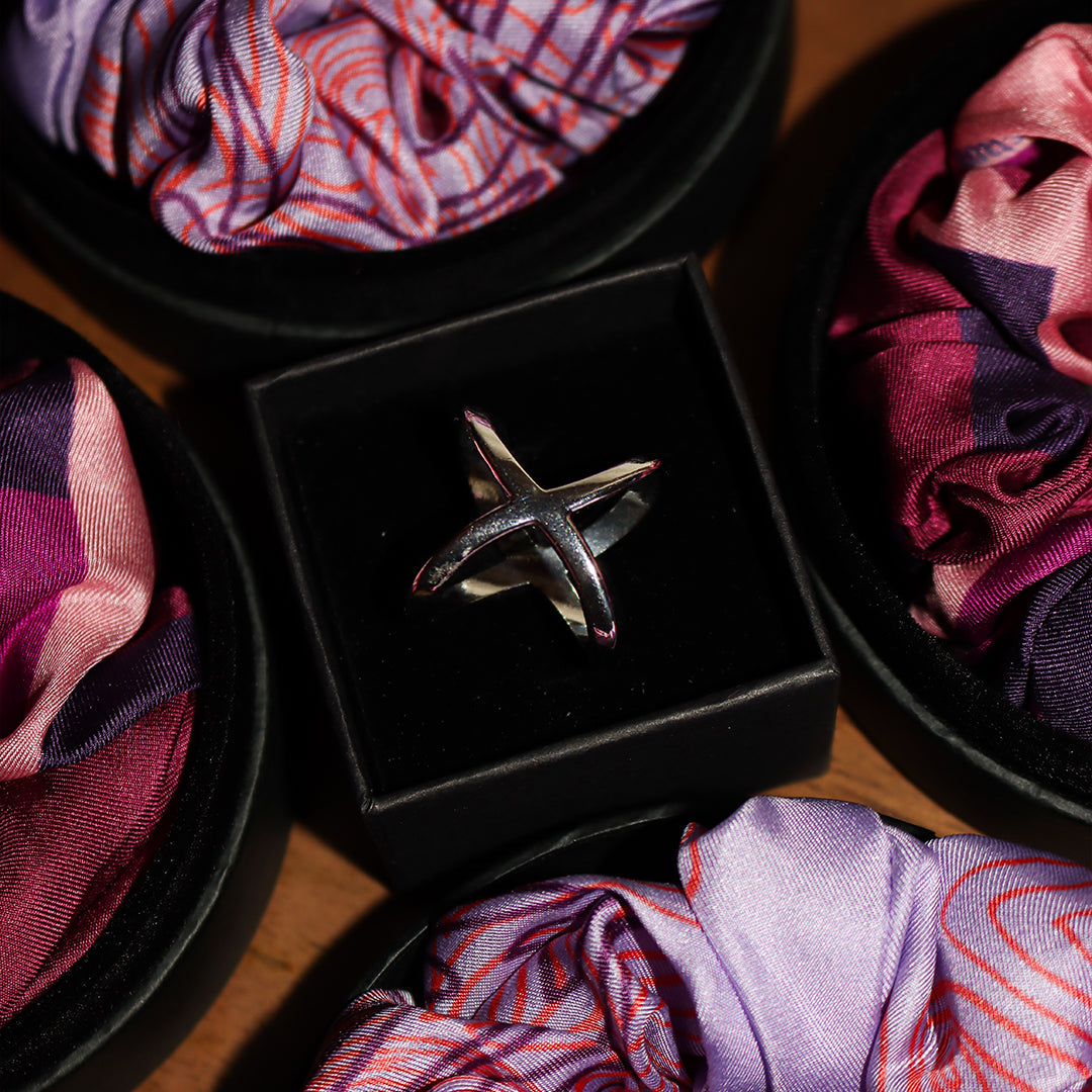 Anneau de foulard - L'intemporel argenté