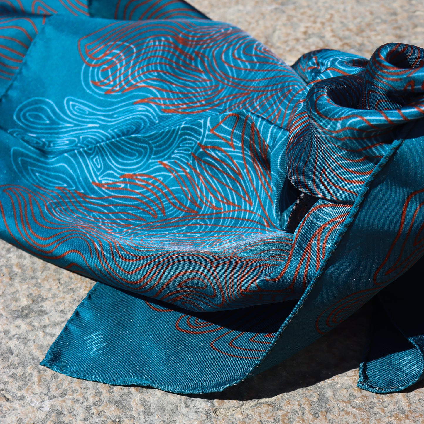 Foulard Pieuvre - Bleu