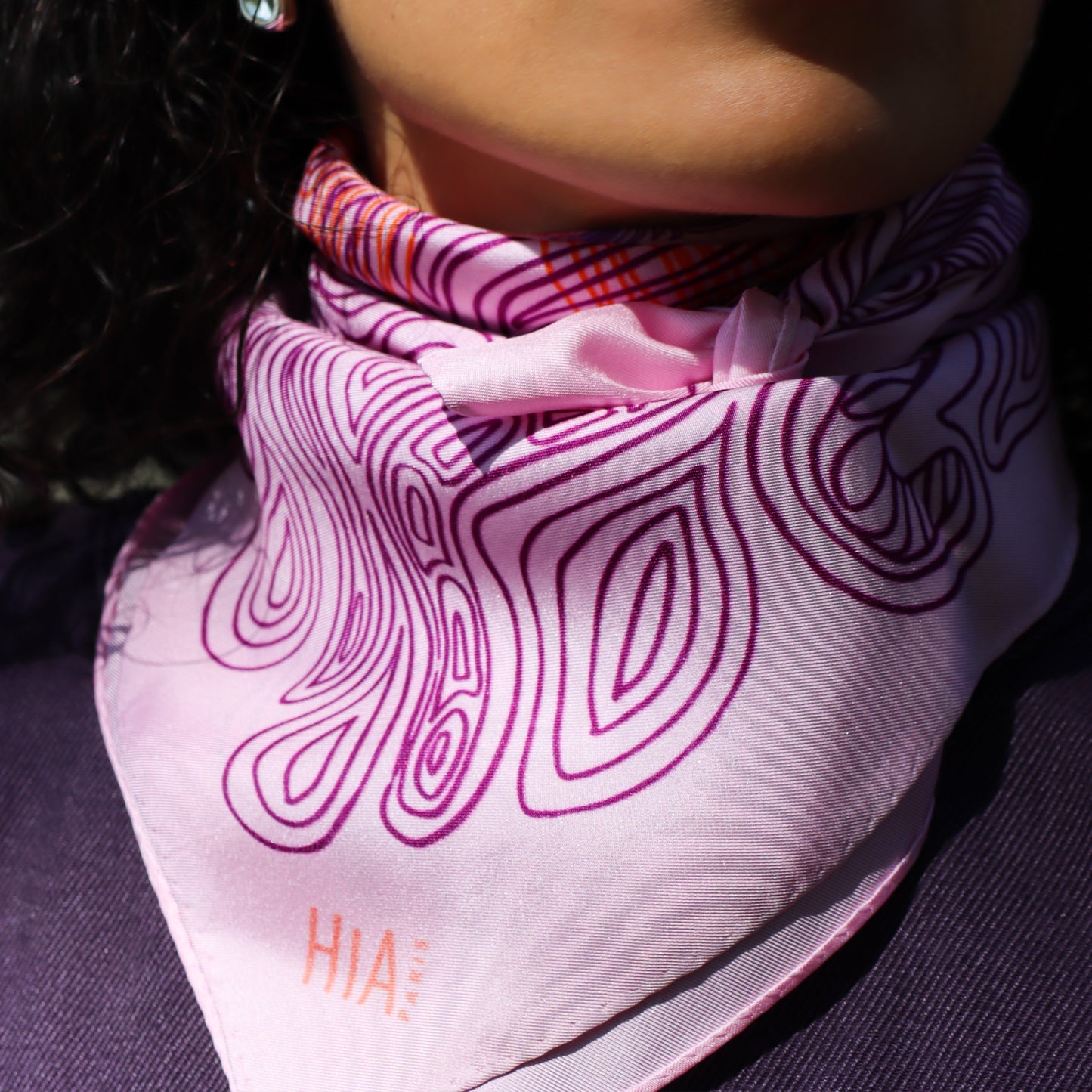Foulard Pieuvre Light Rose