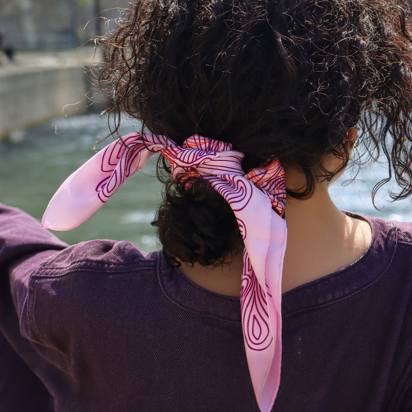 Foulard Pieuvre Light Rose