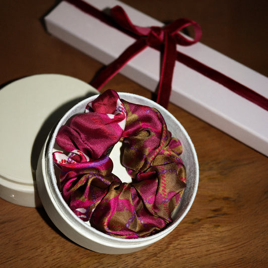 Chouchou Léopard rose