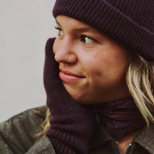 Foulard Pieuvre Prune