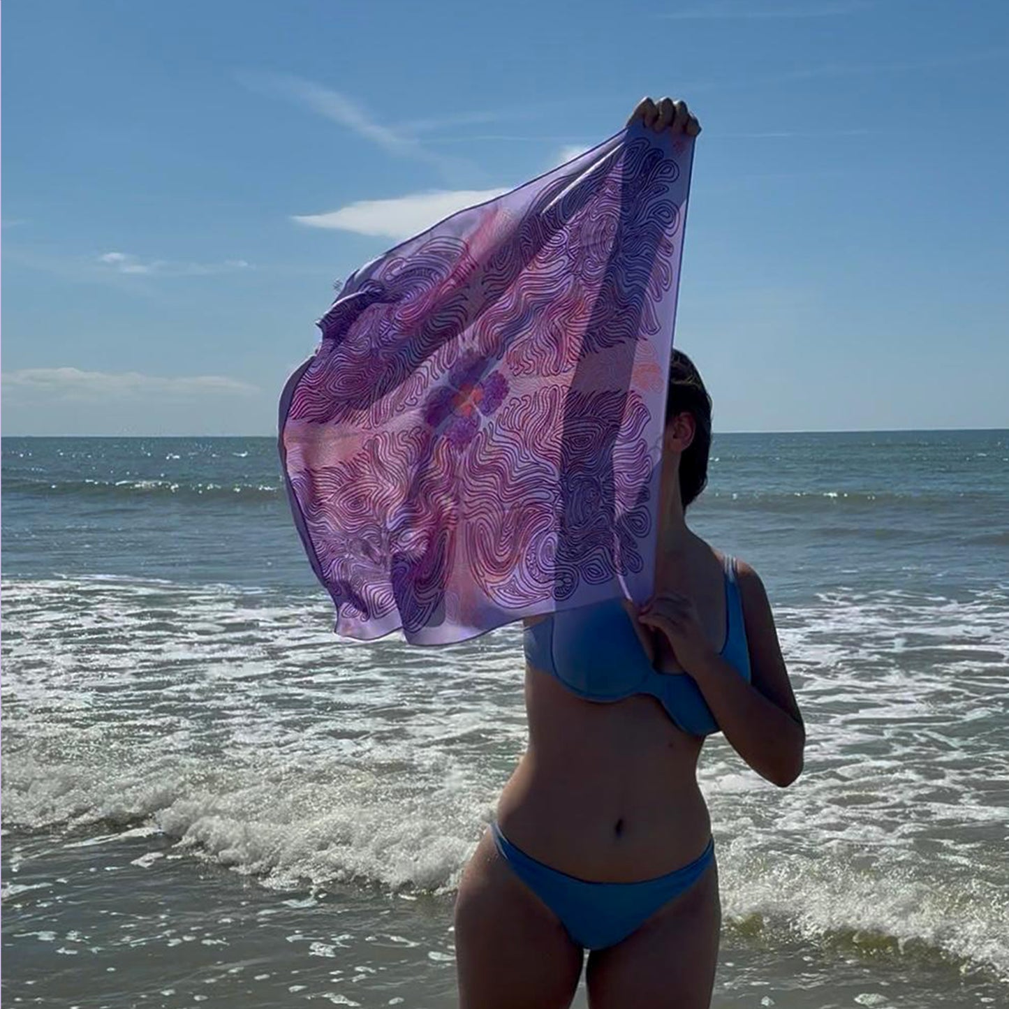 Foulard Pieuvre - Lilas